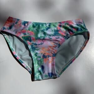 Cat & Jack Girls Bikini Bottoms Size M (8) Tie-Dye Multi Color Swimwear NWT